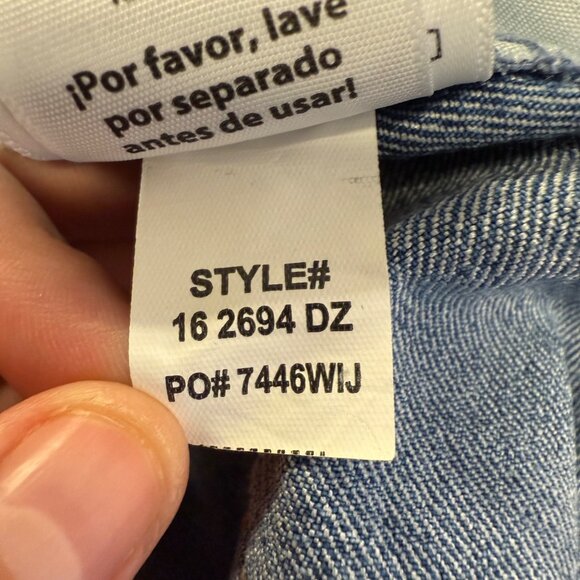 Jordache Womens Paperbag High-Waisted Jeans Size Large 31”W Raw Hem Medium Wash - Picture 9 of 14